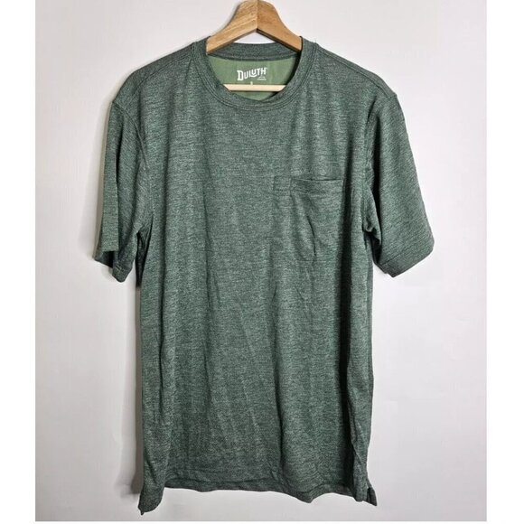 Duluth Trading Co Active Performance Short Sleeve Tee Men's Small Green Casual - Picture 1 of 5